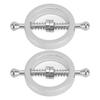 Metal Nipple Rings Adjust Size Rust Proof Punching Free Nipple Clamp Rings for Men and Women