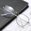 Cat Ear Shaped Myopia Glasses Anti -Blue Light Eyewear Oversized Round Metal Near Sight Glasses Diopter -0 .5 -1 .0 -1 .5 -2 .0 -6 .0