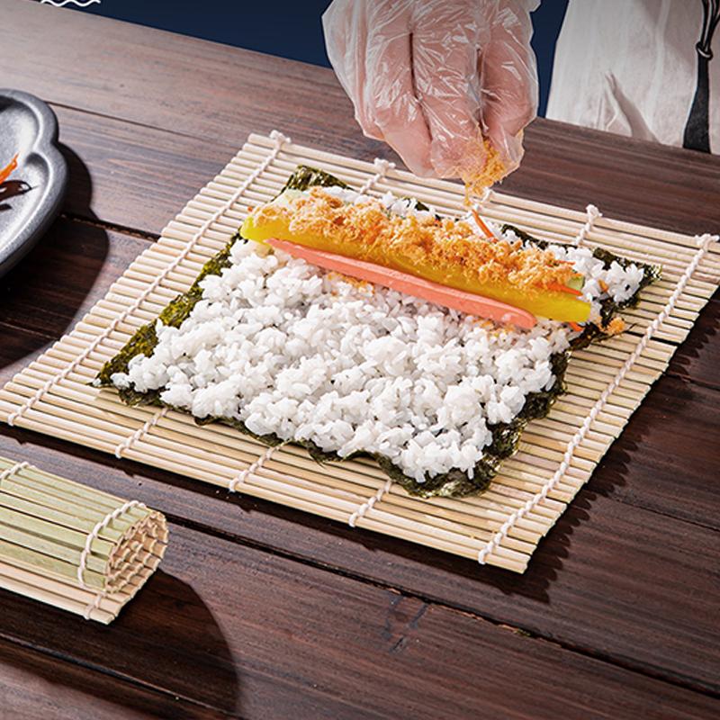 Sushi Vorhang Rollmatte Bambus Japanischer Roller Reisform Sushi Handmacher Werkzeuge Sushi Rollmatte Bento Zubehör