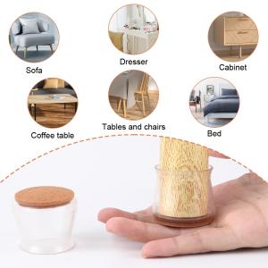 32pcs Silicone Table Chair Leg Floor Protectors Thicken Wear-resistant Chair Feet Caps Covers Pads For Reducing Noise