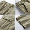 Herren Sommer Cargo Shorts Herren Mode Lässig Multi Taschen Shorts Hosen Elastische Taille Atmungsaktiv Jogging Shorts Herren