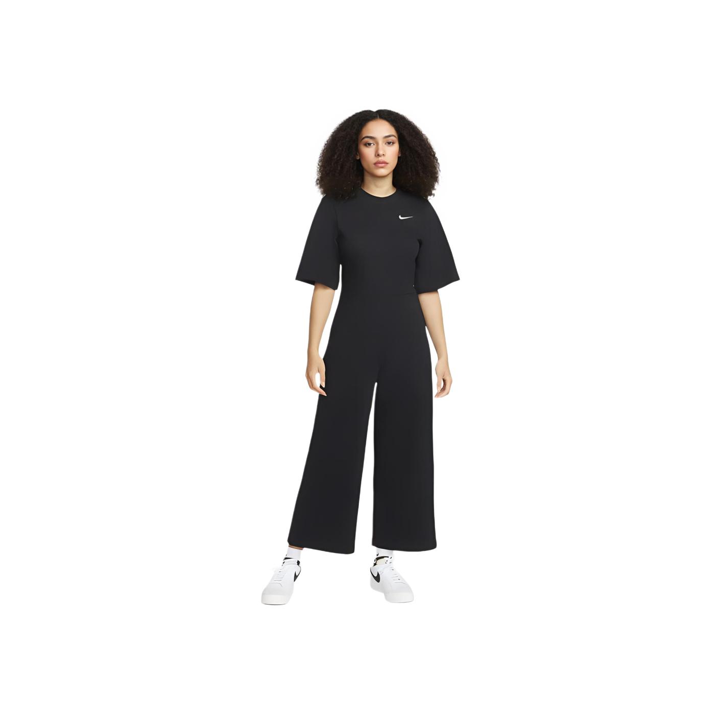 Body cu Mânecă Scurtă și Imprimeu Logo Culoare Solidă Nike Femei Body-uri Negru DM6733-010 L beige