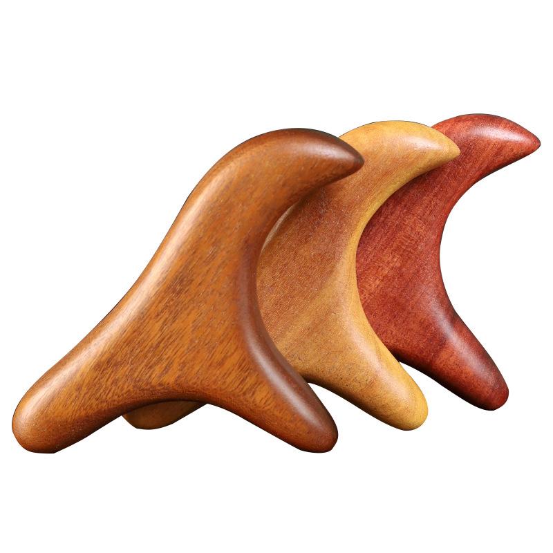 1PCS Neck Foot Sandalwood Trigger Point Massage Gua Sha Tools Home Gym Professional Therapy Massage Tool For Back Leg Hand Face