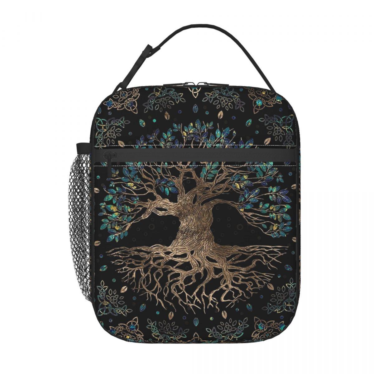 Sac à lunch isotherme Arbre de Vie Enchanté pour Femmes Enfants Boîtes Alimentaires Portables Boîte à lunch thermique Sac fourre-tout One Size