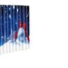 Christmas Elements Bathroom Shower Curtain Floor Mat Toilet Cover Foot Mat Four-Piece Pattern Size