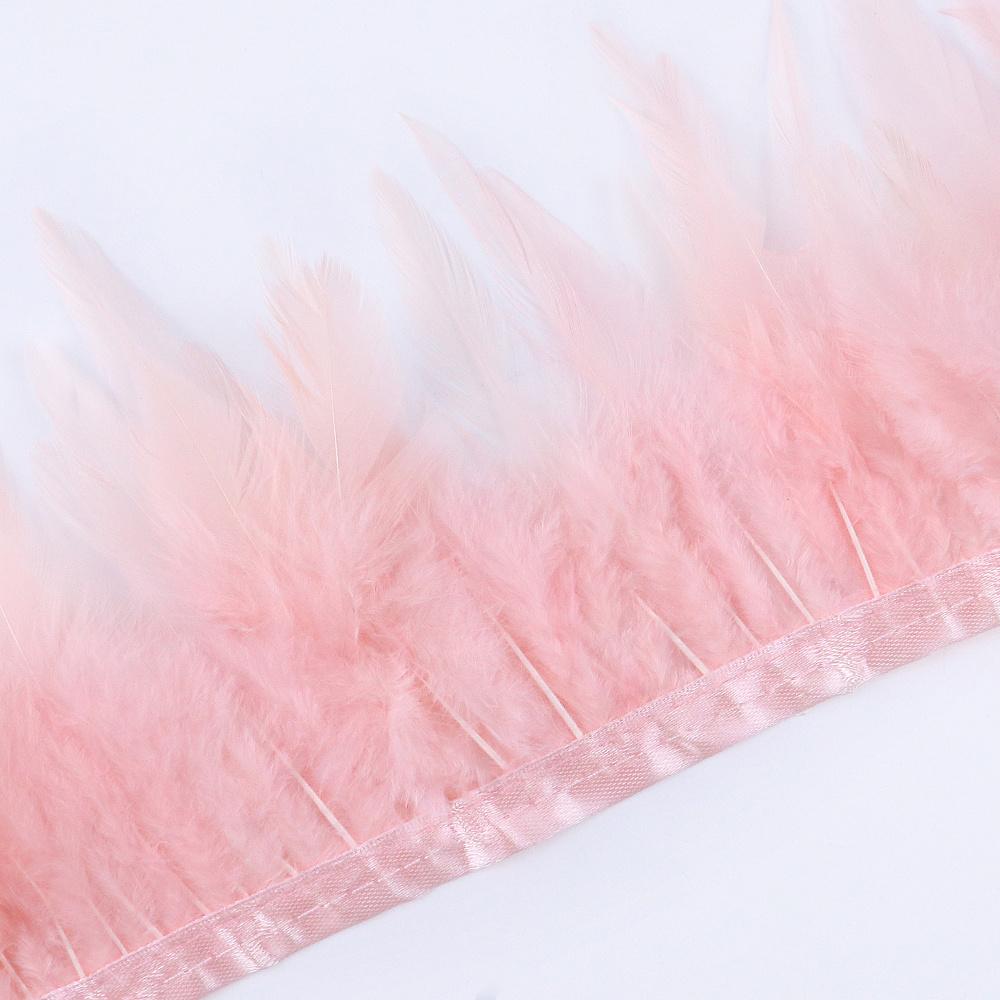 2/5/10 Yards Fluffy Rooster Feather Ribbon Trims 8-12Cm Cock Feathers Fringe Christmas Party Dress Sewing Accessory Plumes Craft
