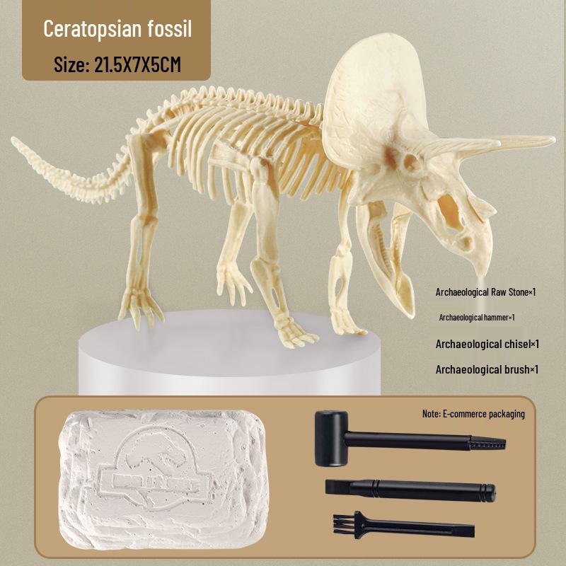 DIY Dinosaur Fossil & Gem Dig Kit: Children's Archaeological Treasure Hunt with Mermaid Theme