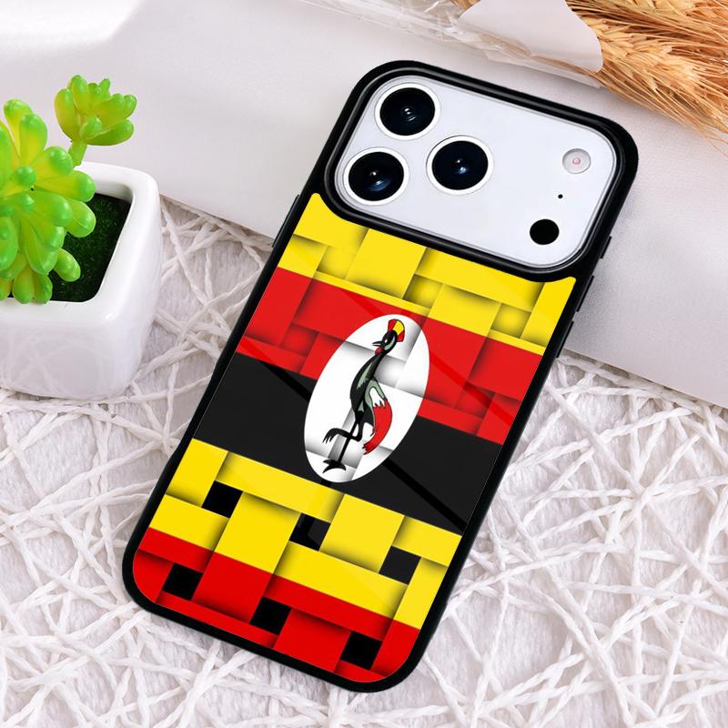 Uganda Flag Shockproof Phone Case for iPhone 17 Air 16e 15 11 12 14 13 Pro Max Cover Coque