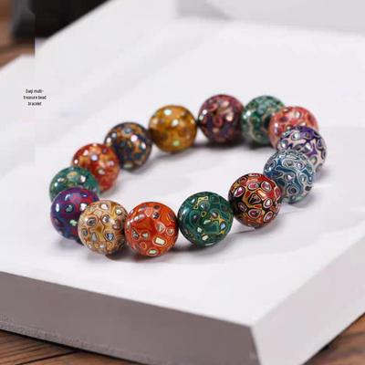 Genuine 15mm Mother-of-Pearl Lacquer Beads Buddhist Hand String