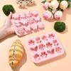 Flower Theme Chocolate Gummy Mold Silicone,Reusable Silicone Candy Molds,for Chocolate Baking,Ice Cube Trays,and Cupcake