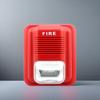LED Fire Alarm Siren with Flashing Light and Sound, 12V/24V High-Pitched