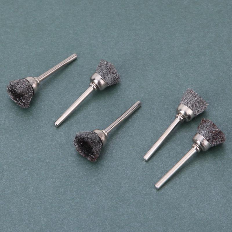 Stainless Steel Cup Wheel Brushes 10pcs Set for Metal Fabrication/Shipyards