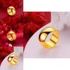 Trendy Gold-plated Copper Couple Ring With Smooth And Flawless Finish Perfect For Gift Giving And Celebrating Love