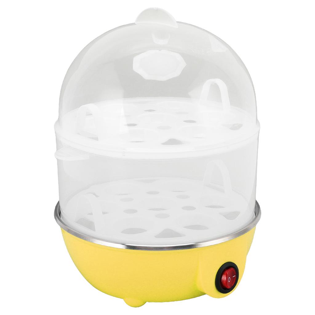 Home Egg Cooker 350W 2 Layers 14Pcs Eggs A Time Auto Power Off Safe Durable PP Egg Boiler With Measuring Cup for Home