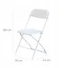 Folding Garden Catering Chair 44x50x80cm Office Banquet Chair