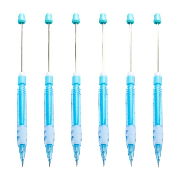6Pcs Beadable Drawing Automatic Pencil Beadable Mechanical Pencils 0.5mm Mechanical Automatic Pencil For Adult Kid синий
