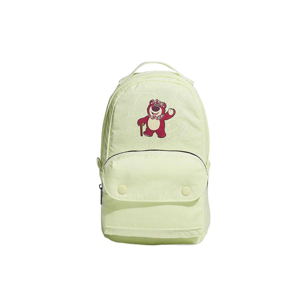 Adidas X Disney Strawberry Bear Print Zipper Backpack Unisex Backpack Green IN3482 Green