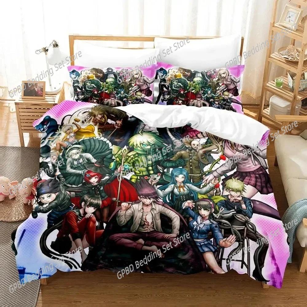

Anime Danganronpa V3 Chiaki Nanami Beding Set 3D Printed Suitable for Bedrom Soft with Soft Fabric Duvet Cover Set With Pilowcases Home Textile 135*200cm Eu-Single