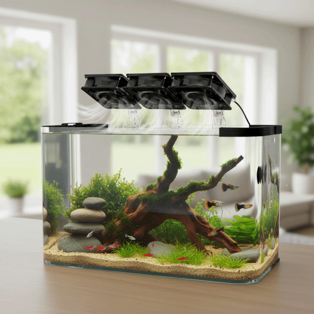 Variable Speed Fish Tank Fan Fast Cooling Fish Tank Cooler Cooling Fan System  Planted Tank