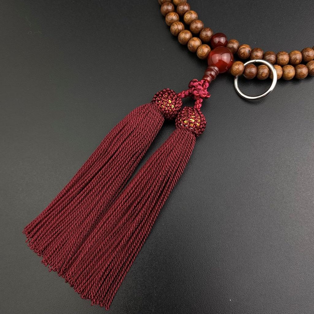 Myorenka Soto Zen Buddhist Formal Buddhist Prayer Gold Sandalwood Shaku Double with Prayer Bead Zen Buddhist Memorial Respect for the Aged Day Gift