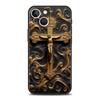 Cross Pattern Element Design Phone Case Cover for iPhone 17 16 15 14 13 12 Pro Max 11 Pro Max 17 AIR Plus Shockproof Soft TPU