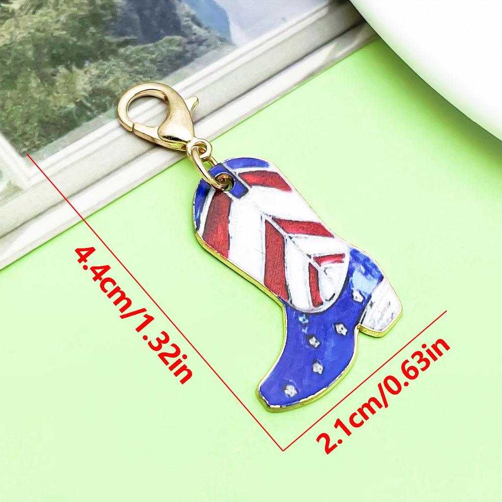Retro Alloy Denim Boots Keychains & Charms: Unique Women's Accessories