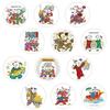 Auspicious Doll Folk Art Glass Sticker Magnet - Soft Magnetic Refrigerator Decoration