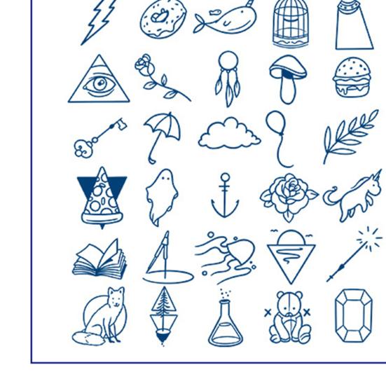 Herbal Temporary Tattoo Stickers Cartoon Image Temporary Tattoos Fake Body Arm Chest Shoulder Tattoos for Semi-Permanent Body Art