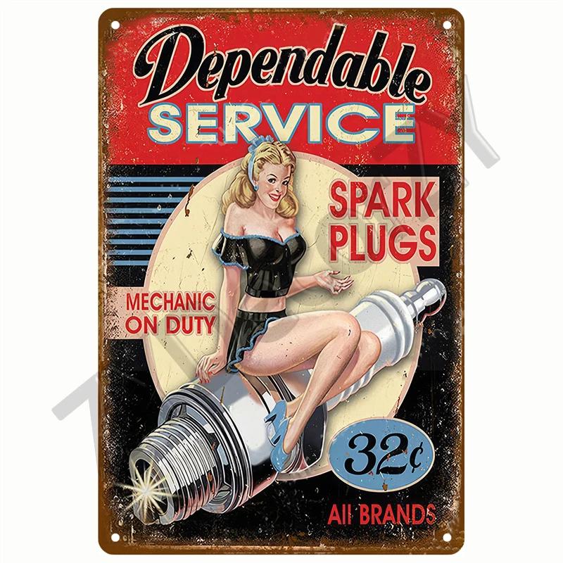 Retro Tin Sign Bar Cafe Club Garage Car Pub Vintage Metal Sign Plaque Painting Motorcycle Iron Home Decoration Wall Decor Art