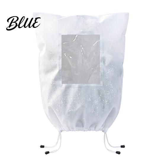 Cold Wind Barrier for Balconies Winter Plant Cover with Window Freeze Protection Zipper And Adjustable Drawstring Protector Drawstring Non-woven