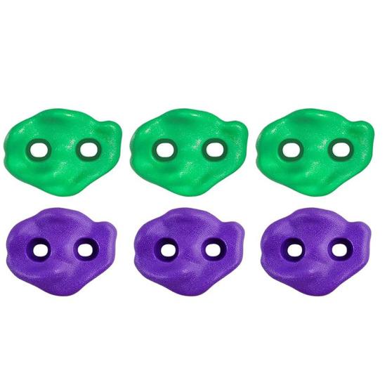12Pcs Tree Climbing Holds with 6 Ratchet Straps, Kids Adults Climber Large Climbing Rocks, Obstacle Course Training Tree Climbing