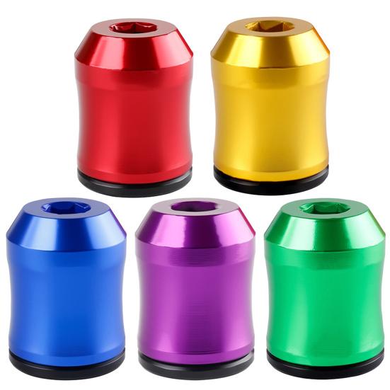 1/5Pcs Screwdriver Head Magnetic Ring Universal Screwdriver Power Bits Magnetizer Ring Heavy Duty Aluminum Alloy Magnetic Screw Holder