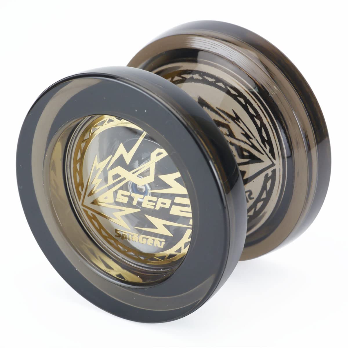 Йо-йо для начинающих Spin Gear Шаг 2 с металлическими шарикоподшипниками для более долгого вращения! (черный)