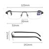 Executive Office Style Black Reading Glasses for Men with Portable Case +0.75 +1 +1.25 +1.5 +1.75 +2 +2.5 To +4