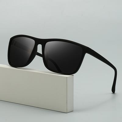 Lunettes de soleil polarisées pour hommes Style pilote Carrées pour la conduite Lunettes de soleil d'extérieur Lunettes de soleil de sport 3237