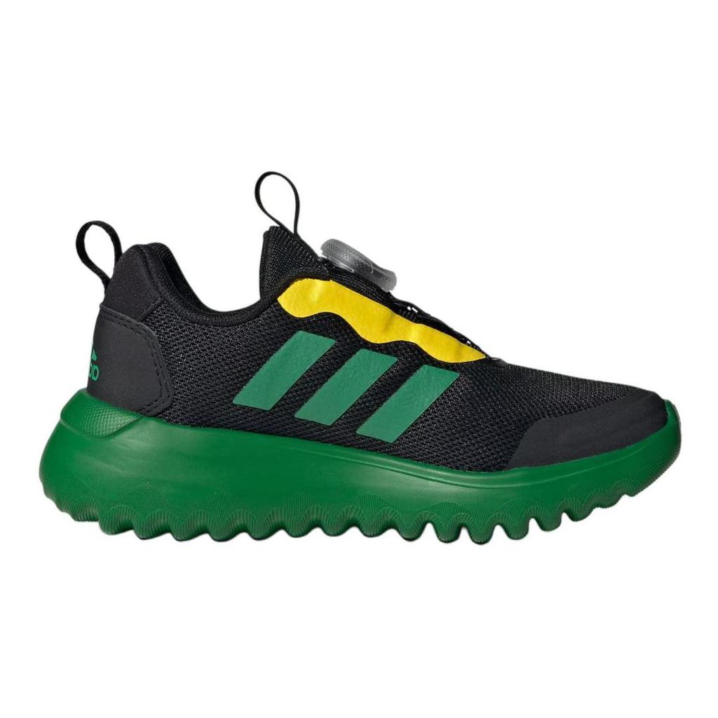 Adidas Activeflex Boa 3.0 Comfortable Versatile Low-Top Kids Running Shoes Kids Running Shoes Black Green Yellow IG3528