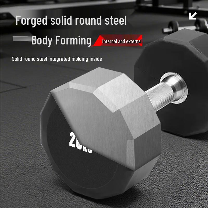 WEISHIDUN 12-Sided Coated Dumbbells