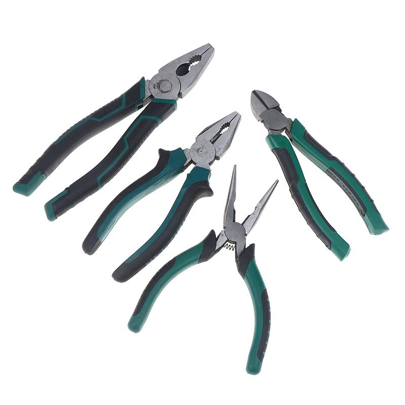 6/8 Inch Steel Wire Pliers Multifunctional Pointed Nose Pliers Diagonal Pliers Crimper Cutter Diy Multi-Tool Hand Tools