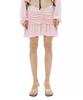 CERRIC Shirring Short Skirt / Pink
