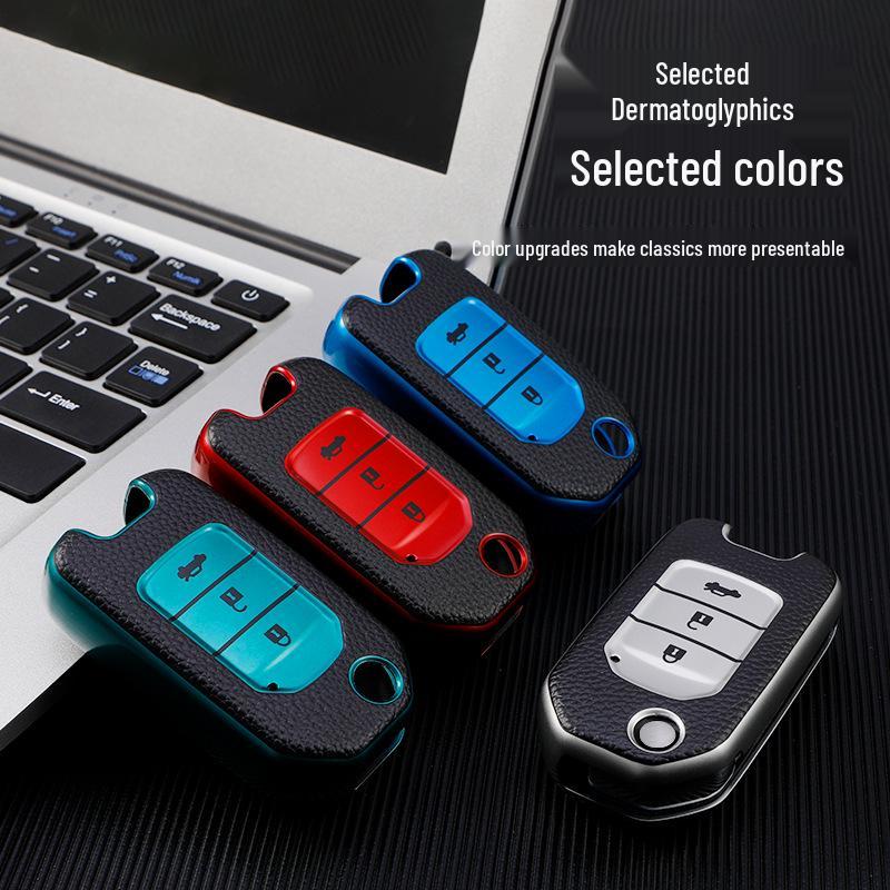 Honda Car Key Cover: For CR-V, Lingpai, Binzhi, XRV, Fit, Civic, Crown Road, Accord, Spirior Models