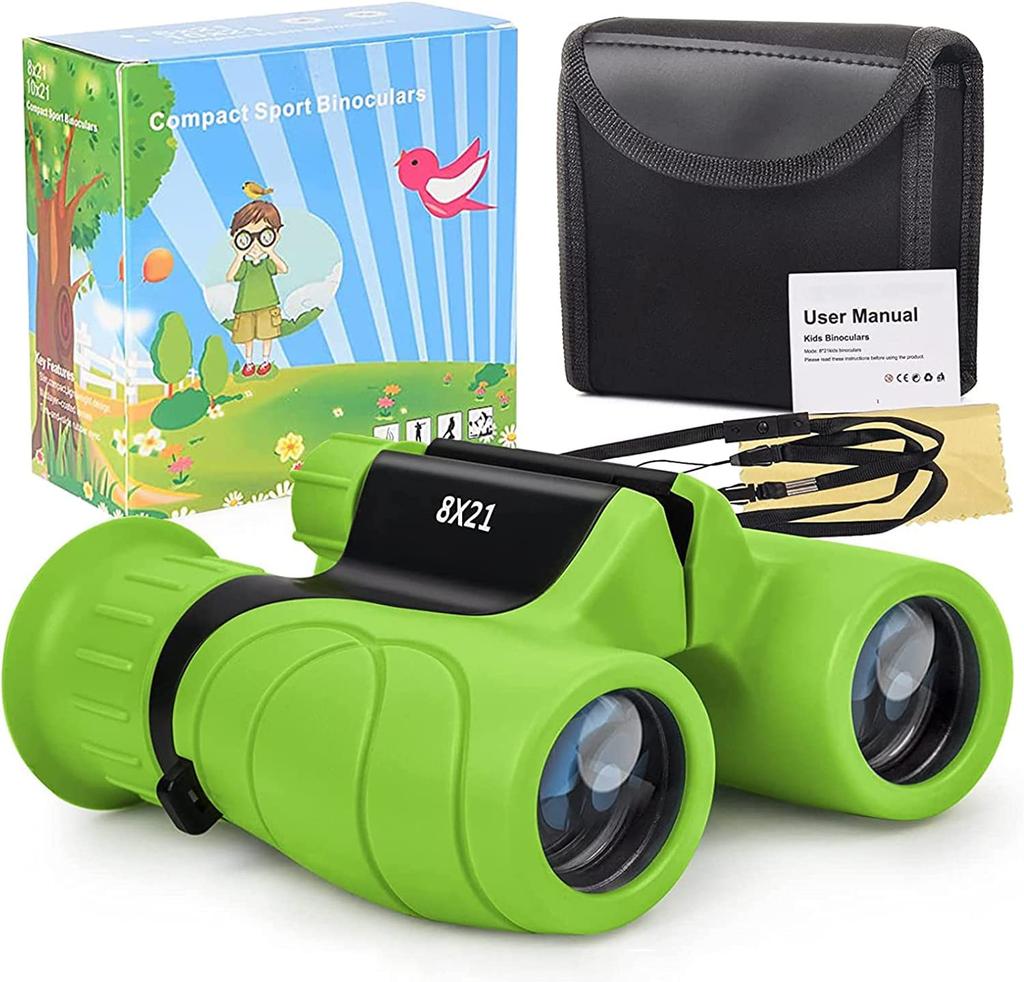 Binoculars for Live Opera Ages 8x Bak4 Glasses Image Adjustable Eye Storage Bird Birthday Easy To Use for Girls and Boys Performances, Kids' Glasses,