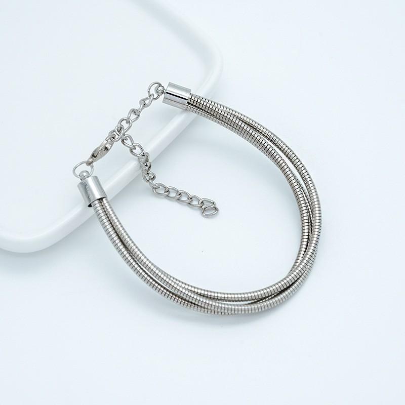 

Wind Retro Simple Bracelet High Sense Snake Bone Versatile Bracelet Men And Women Personality Cool Fashion Bracelet
