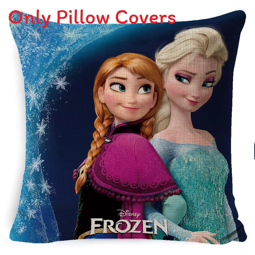 

Мультяшная наволочка для подушки «Холодное сердце», льняной материал, уютные пространства дома Style 5