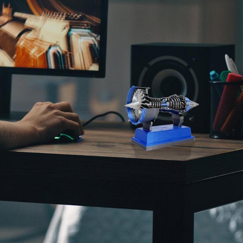 Realistic TR900 Turbofan Engine Aviation Model 3D Printing Toy Perfect for Teen Education & Display Science  Engineering