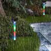Waterproof Design Solar Pathway Lights 10LED Lighting 1200mAh Battery Outdoor Garden Lamp RGB LED Solar Powered Path Lights