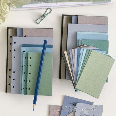 Spezielle Nachfüllseiten für das Floating Light Serie Notizbuch mit losen Blättern - Leere farbige Seiten (M5A7A6Slin)