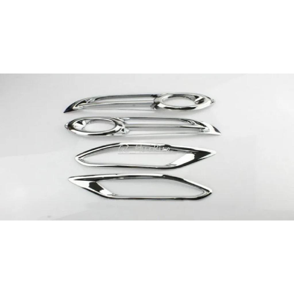 New! Front + Rear Fog Light Lamp Cover Trim for Honda Vezel 2014 2015