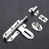 JNL Heavy-Duty Stainless Steel Door Latch with Padlock Hasp