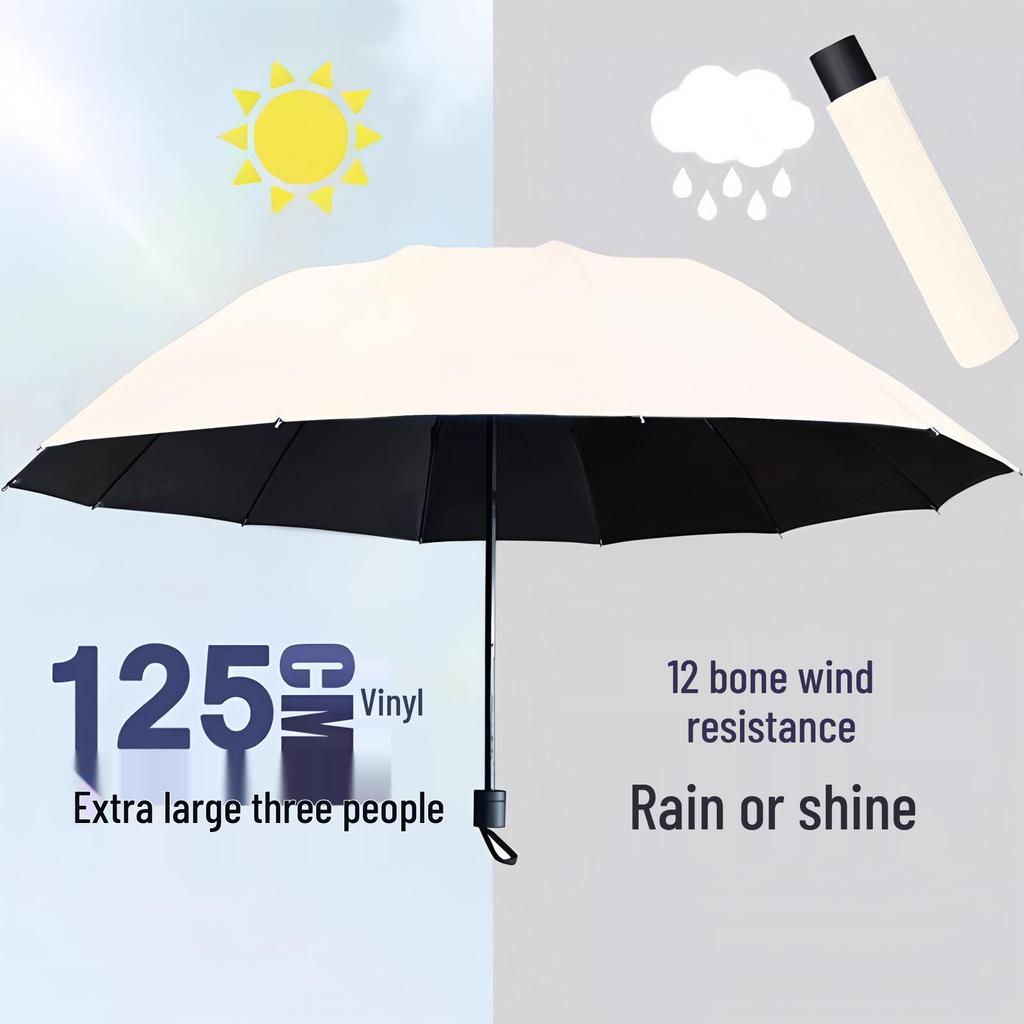 Dual-Use Anti-Storm UV-Proof Student Umbrella
