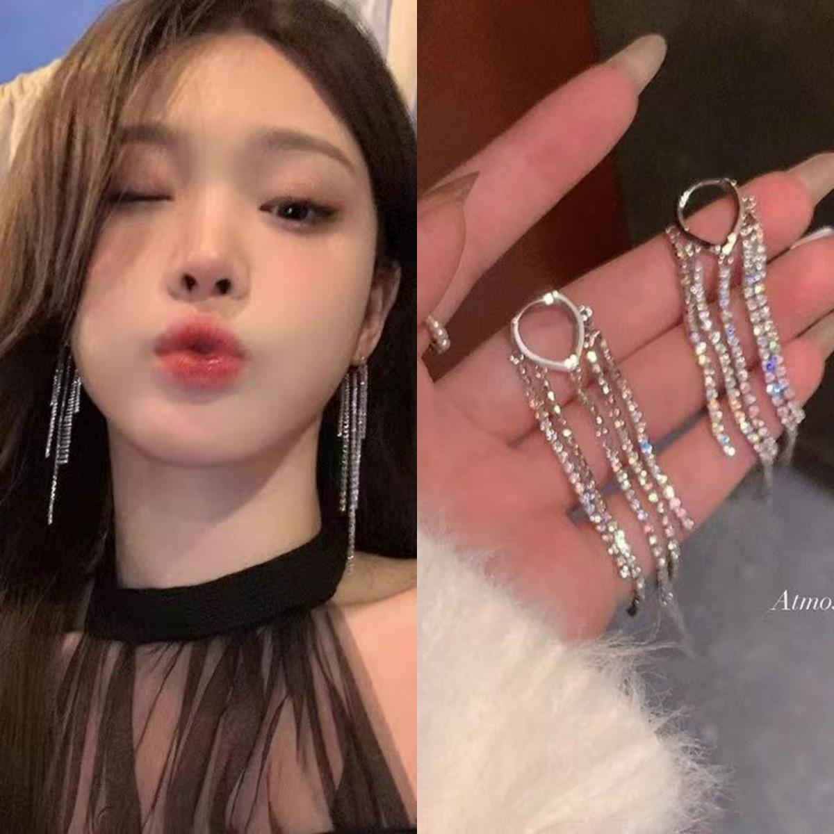 

2025 Изысканный нишевый дизайн Простые роскошные серьги для женщин - Универсальные серьги-гвоздики высокого класса